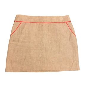 Ann Taylor LOFT Linen Mini Skirt with Pockets